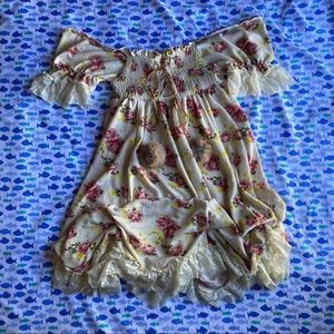 Floral Dress With Lace